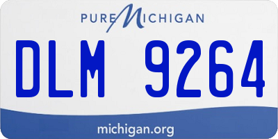 MI license plate DLM9264