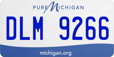MI license plate DLM9266