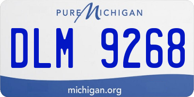 MI license plate DLM9268