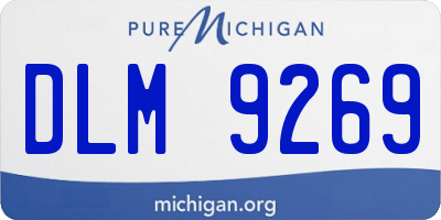 MI license plate DLM9269