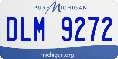 MI license plate DLM9272