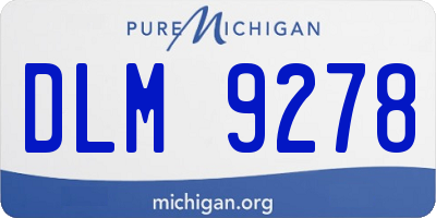 MI license plate DLM9278