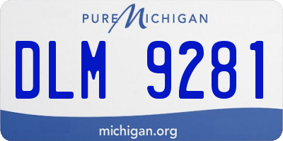 MI license plate DLM9281