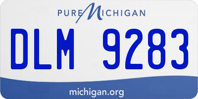 MI license plate DLM9283