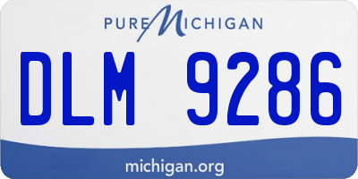 MI license plate DLM9286