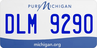 MI license plate DLM9290