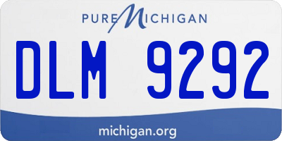 MI license plate DLM9292