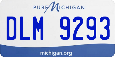 MI license plate DLM9293