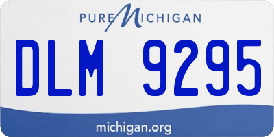 MI license plate DLM9295