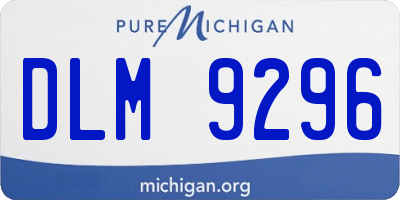 MI license plate DLM9296