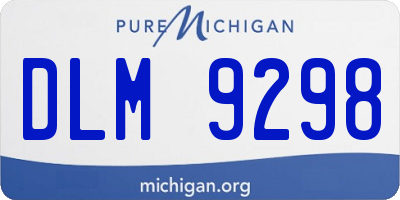 MI license plate DLM9298