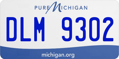 MI license plate DLM9302