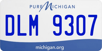 MI license plate DLM9307