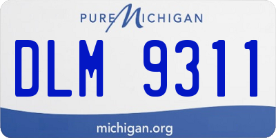 MI license plate DLM9311