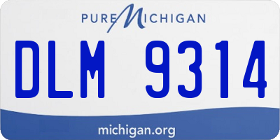 MI license plate DLM9314