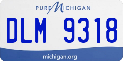 MI license plate DLM9318