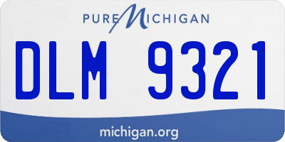 MI license plate DLM9321