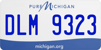 MI license plate DLM9323