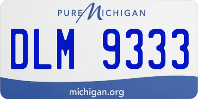 MI license plate DLM9333