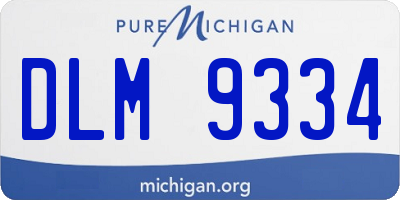 MI license plate DLM9334