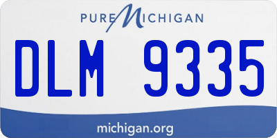 MI license plate DLM9335