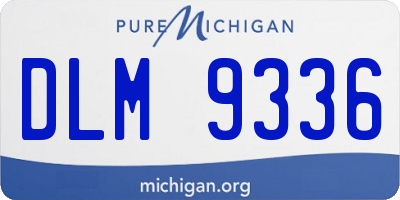 MI license plate DLM9336
