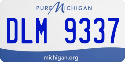 MI license plate DLM9337