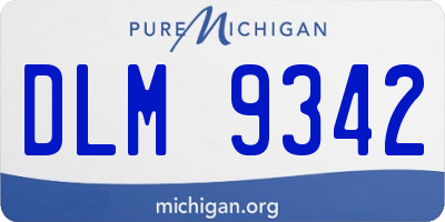 MI license plate DLM9342