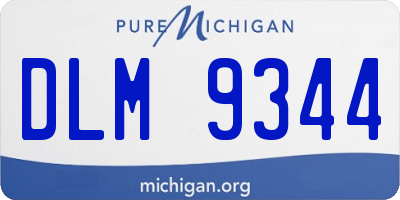 MI license plate DLM9344