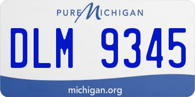 MI license plate DLM9345