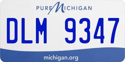 MI license plate DLM9347