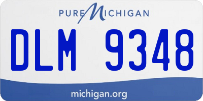 MI license plate DLM9348
