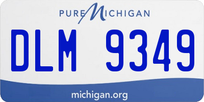 MI license plate DLM9349