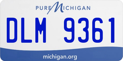 MI license plate DLM9361