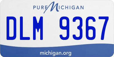 MI license plate DLM9367