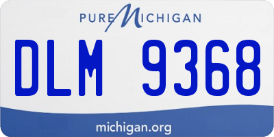 MI license plate DLM9368