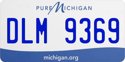 MI license plate DLM9369