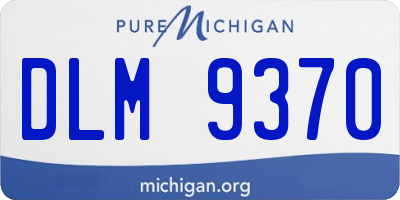 MI license plate DLM9370