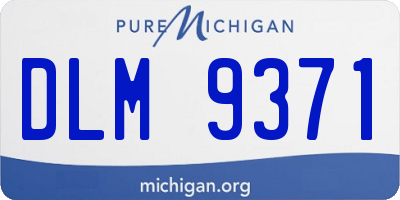 MI license plate DLM9371