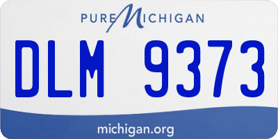 MI license plate DLM9373