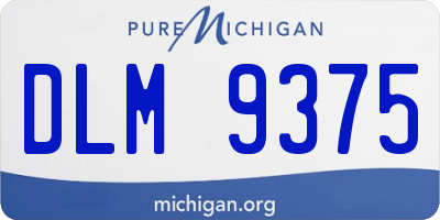 MI license plate DLM9375