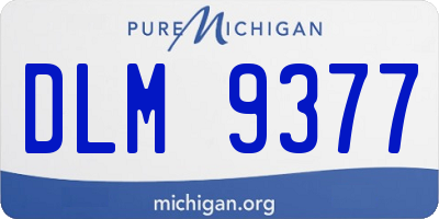 MI license plate DLM9377