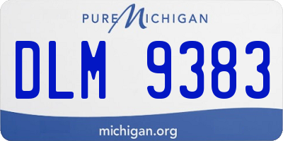 MI license plate DLM9383