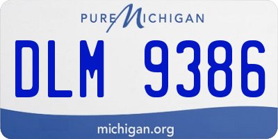 MI license plate DLM9386