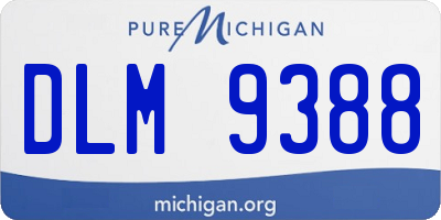 MI license plate DLM9388