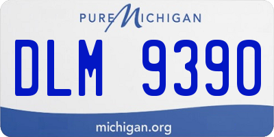MI license plate DLM9390
