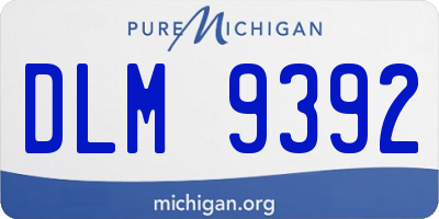 MI license plate DLM9392