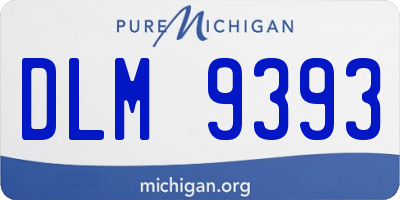 MI license plate DLM9393