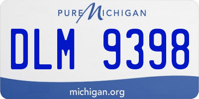 MI license plate DLM9398