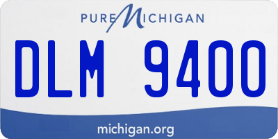 MI license plate DLM9400